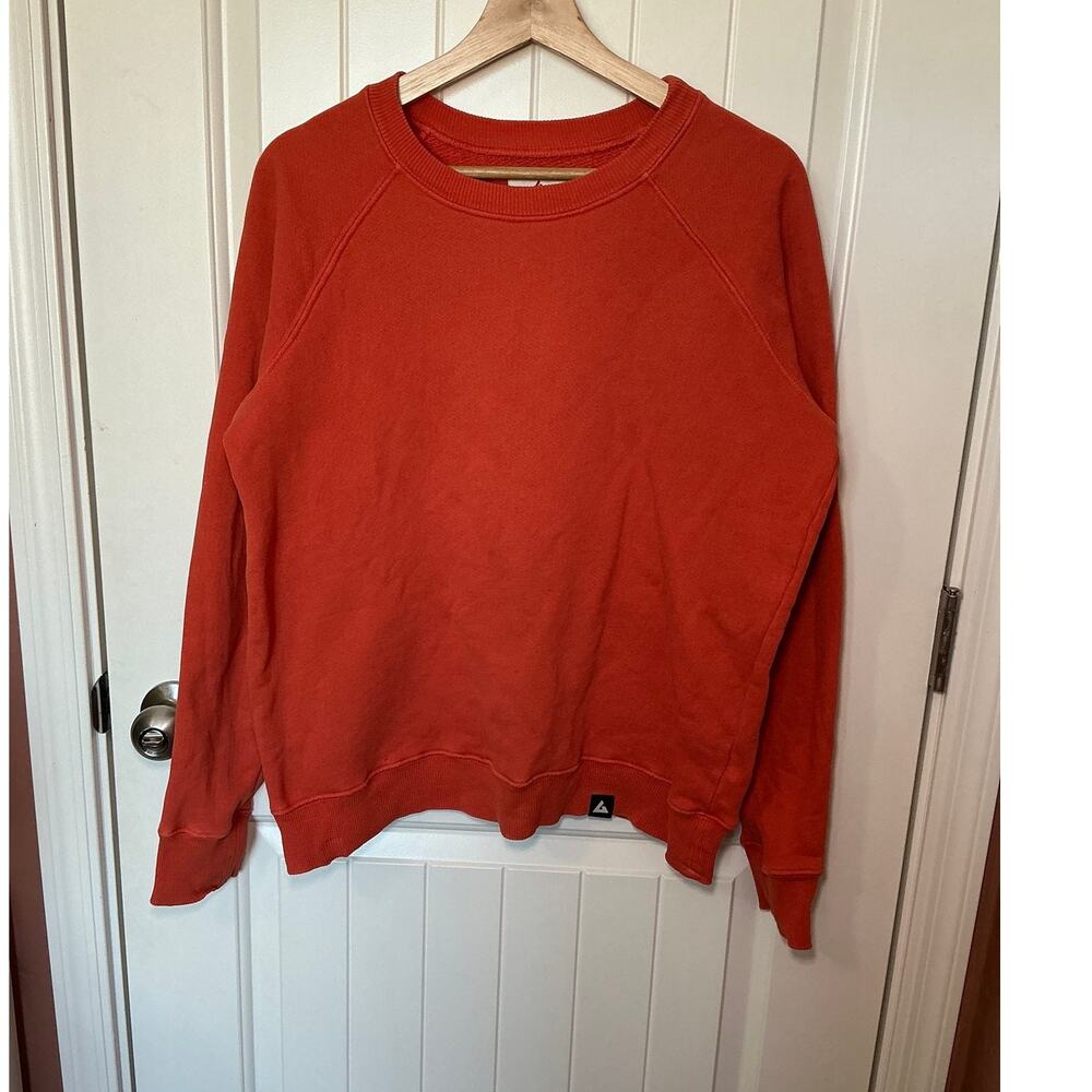 American Giant Mid Weight Crewneck Sweater Women's Medium Orange